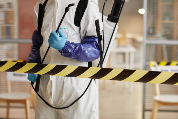 Professional Biohazard Cleanup technician working in La Honda, CA